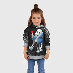 Толстовка-худи детская НОВОГОДНИЙ САНС UNDERTALE НОВЫЙ ГОД, цвет: 3D-меланж — фото 2
