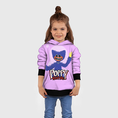 Детская толстовка POPPY PLAYTIME ИГРА ПОППИ ПЛЕЙТАЙМ ХАГГИ ВАГГИ / 3D-Черный – фото 4