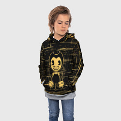 Толстовка-худи детская Bendy and the ink machine - Бенди, цвет: 3D-меланж — фото 2