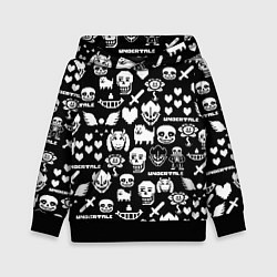 Детская толстовка UNDERTALE PATTERN БЕЛЫЙ