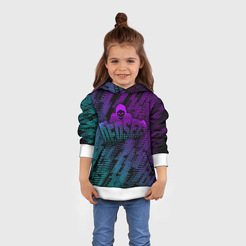 Детская толстовка WATCH DOGS DED SEC NEON / 3D-Белый – фото 4