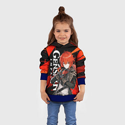 Толстовка-худи детская ДИЛЮК ИЗ МОНДШТАТА DILUC, цвет: 3D-синий — фото 2