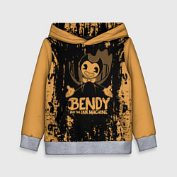 Толстовка-худи детская Bendy and the Ink Machine Бенди и чернильная машин, цвет: 3D-меланж