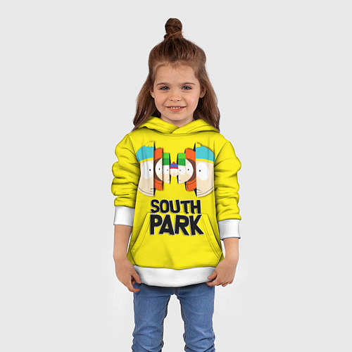 Детская толстовка South Park - Южный парк персонажи / 3D-Белый – фото 4
