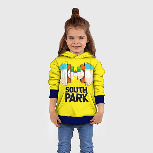 Детская толстовка South Park - Южный парк персонажи / 3D-Синий – фото 4