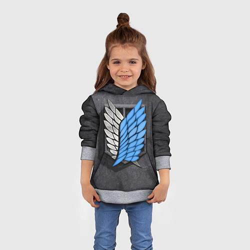 Детская толстовка АТАКА ТИТАНОВ Attack on Titan / 3D-Меланж – фото 4