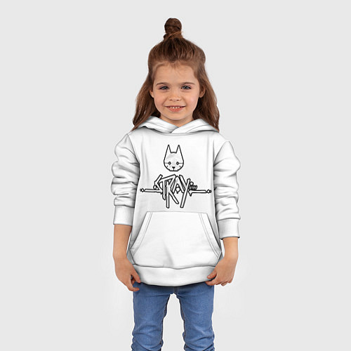 Детская толстовка Stray / 3D-Белый – фото 4