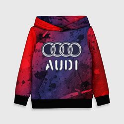 Толстовка-худи детская AUDI Audi Краски, цвет: 3D-черный