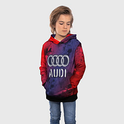 Толстовка-худи детская AUDI Audi Краски, цвет: 3D-черный — фото 2