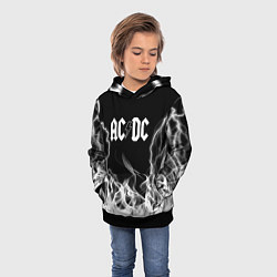 Толстовка-худи детская ACDC Fire, цвет: 3D-черный — фото 2