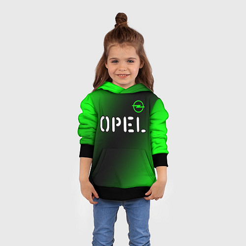 Детская толстовка ОПЕЛЬ Opel 2 / 3D-Черный – фото 4