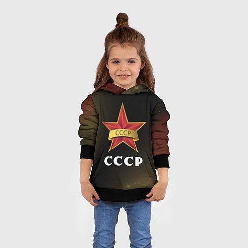 Детская толстовка СССР Звезды / 3D-Черный – фото 4