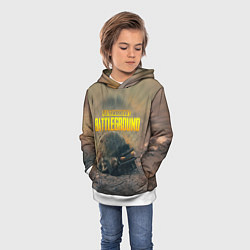 Толстовка-худи детская PUBG HEAD 3 lvl, цвет: 3D-белый — фото 2