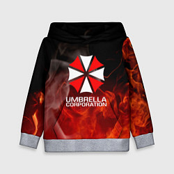 Детская толстовка Umbrella Corporation пламя