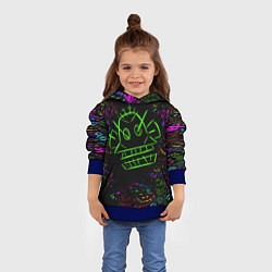 Толстовка-худи детская League Of Legends неон - Arcane, цвет: 3D-синий — фото 2