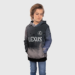 Толстовка-худи детская LEXUS Lexus - Краски, цвет: 3D-черный — фото 2