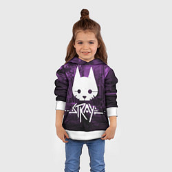 Толстовка-худи детская Stray, цвет: 3D-белый — фото 2