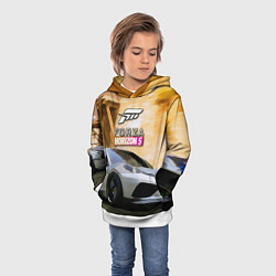 Толстовка-худи детская Игрище Forza Horizon 5, цвет: 3D-белый — фото 2