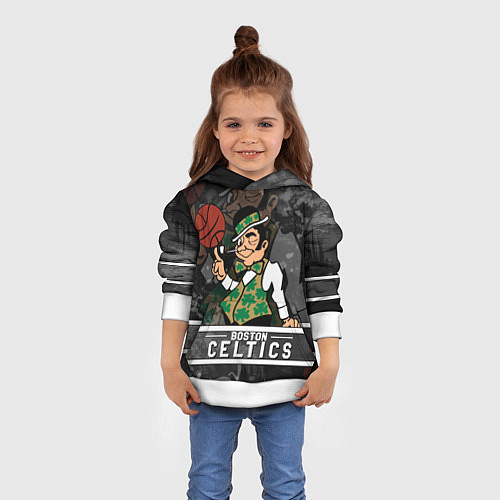 Детская толстовка Boston Celtics , Бостон Селтикс / 3D-Белый – фото 4