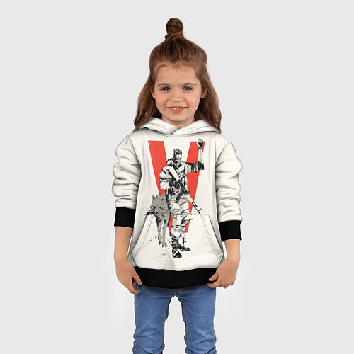 Детская толстовка Биг Босс с волком / 3D-Черный – фото 4