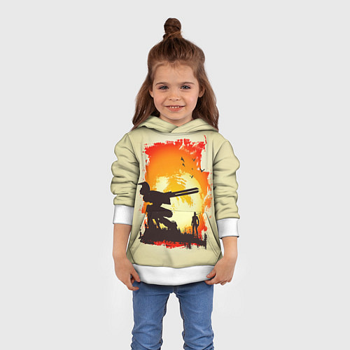 Детская толстовка Снейк и Метал Гир / 3D-Белый – фото 4