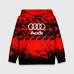 Толстовка-худи детская Audi шины, цвет: 3D-черный