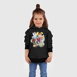 Толстовка-худи детская РАЙМАН - RAYMAN LEGENDS, цвет: 3D-черный — фото 2