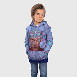 Толстовка-худи детская Декстер: New Blood, цвет: 3D-синий — фото 2