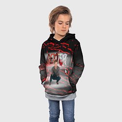 Толстовка-худи детская Декстер Новая Кровь сериал супер, цвет: 3D-меланж — фото 2