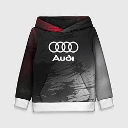 Толстовка-худи детская Audi туман, цвет: 3D-белый