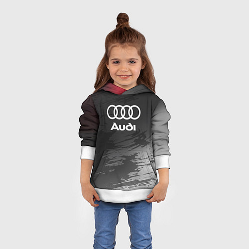 Детская толстовка Audi туман / 3D-Белый – фото 4