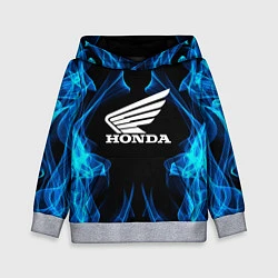 Толстовка-худи детская Honda Fire, цвет: 3D-меланж