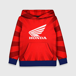 Толстовка-худи детская Honda красные линии, цвет: 3D-синий