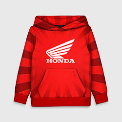 Толстовка-худи детская Honda красные линии, цвет: 3D-красный