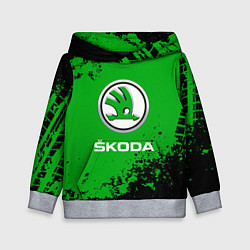 Детская толстовка Skoda следы от шин