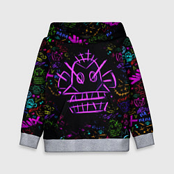 Толстовка-худи детская League Of Legends граффити, цвет: 3D-меланж
