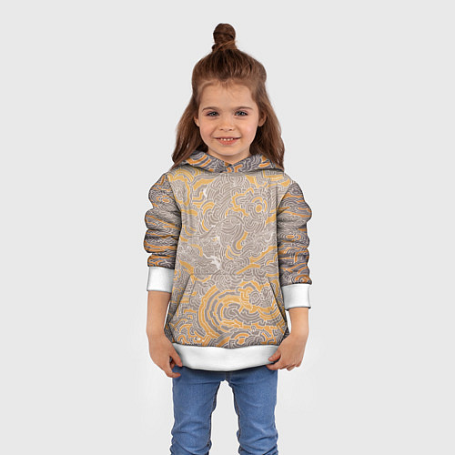 Детская толстовка Небесная механика / 3D-Белый – фото 4