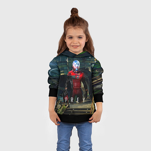 Детская толстовка Prey Galaxy / 3D-Черный – фото 4