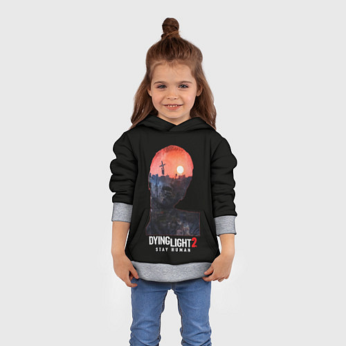 Детская толстовка Dying Light Stay Human / 3D-Меланж – фото 4