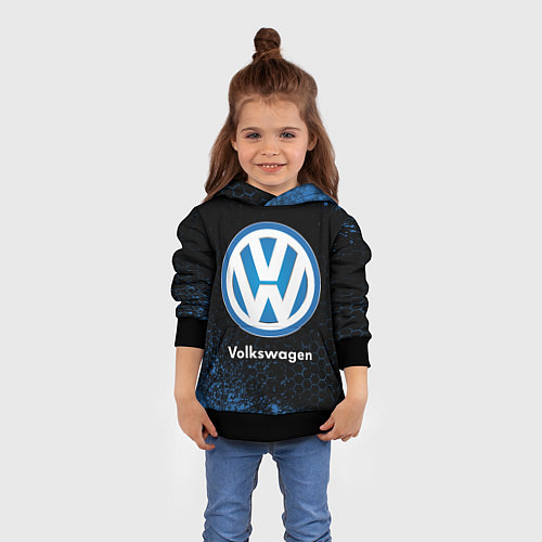 Детская толстовка Volkswagen - Объемный / 3D-Черный – фото 4