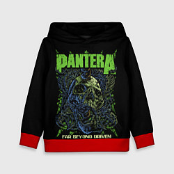 Детская толстовка Pantera green череп