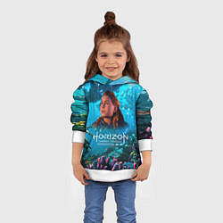 Толстовка-худи детская Horizon Forbidden West Подводный мир, цвет: 3D-белый — фото 2