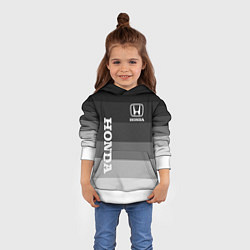 Толстовка-худи детская Honda Хонда, цвет: 3D-белый — фото 2
