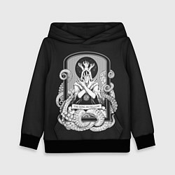 Толстовка-худи детская Король в жёлтом, цвет: 3D-черный