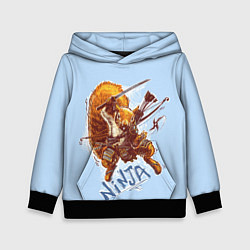 Детская толстовка Крейзи белка-ниндзя