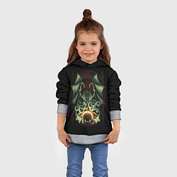 Толстовка-худи детская Величайший Ктулху, цвет: 3D-меланж — фото 2