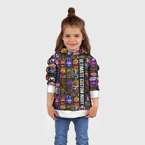 Детская толстовка Ultimate Custom Night FNAF / 3D-Белый – фото 4
