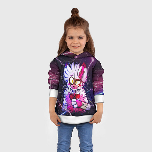 Детская толстовка Foxy Five Nights at Freddys / 3D-Белый – фото 4