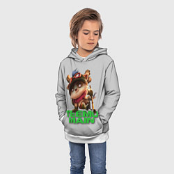 Толстовка-худи детская Teemo main, цвет: 3D-белый — фото 2