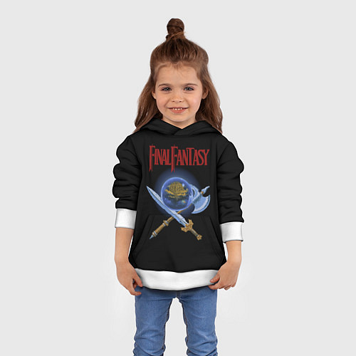 Детская толстовка Old game Final Fantsy / 3D-Белый – фото 4
